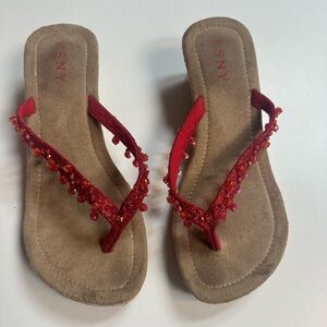 Women’s tassel wedge sandals!